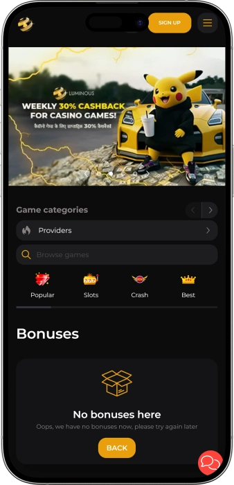 Luminous Casino App